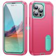 For iPhone 15 Pro Max Shockproof Phone Case Anti-Drop PC+TPU Cell Phone Cover with Kickstand For Cheap