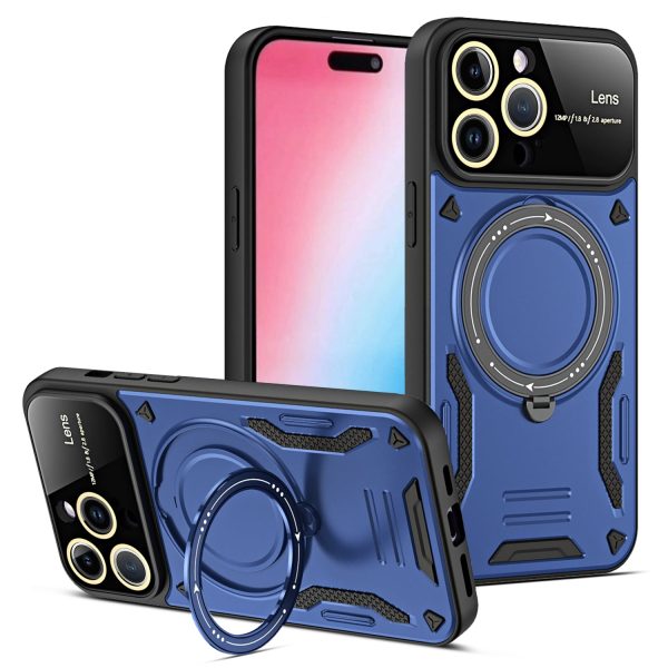 Ring Kickstand Magnetic Case for iPhone 15 Pro , PC+TPU Phone Cover Compatible with MagSafe Online now