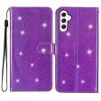 For Samsung Galaxy A24 4G Glittery Wallet Stand PU Leather Case Drop-proof Phone Cover on Sale