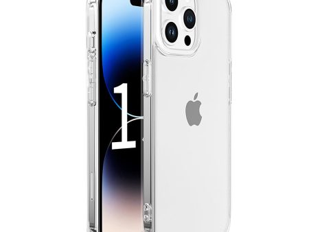 LEEU DESIGN For iPhone 15 Pro Max Transparent Cover Tempered Glass Back+TPU Phone Case with 6D Stereo Sound Holes Online now