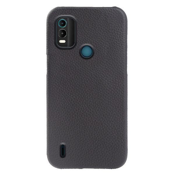 Fall-proof Cover for Nokia C21 Plus 4G , Genuine Cow Leather+PC Magnetic Phone Case Discount