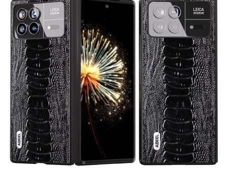 ABEEL For Xiaomi Mix Fold 3 5G Crocodile Texture Protective Phone Cover Genuine Cow Leather+PC Back Case Online