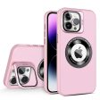 PC+TPU+Glass Film Shockproof Case for iPhone 15 Pro Compatible with MagSafe Lens Kickstand Phone Cover For Cheap