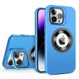 PC+TPU+Glass Film Shockproof Case for iPhone 15 Pro Compatible with MagSafe Lens Kickstand Phone Cover For Cheap