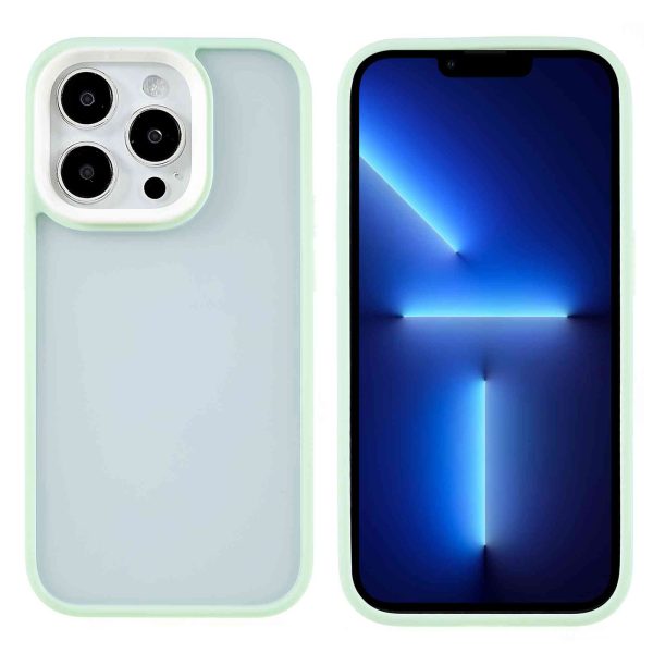 FULEXIN For iPhone 15 Pro Skin-touch Phone Case Colorful TPU Frame+PC Shockproof Cover Cheap