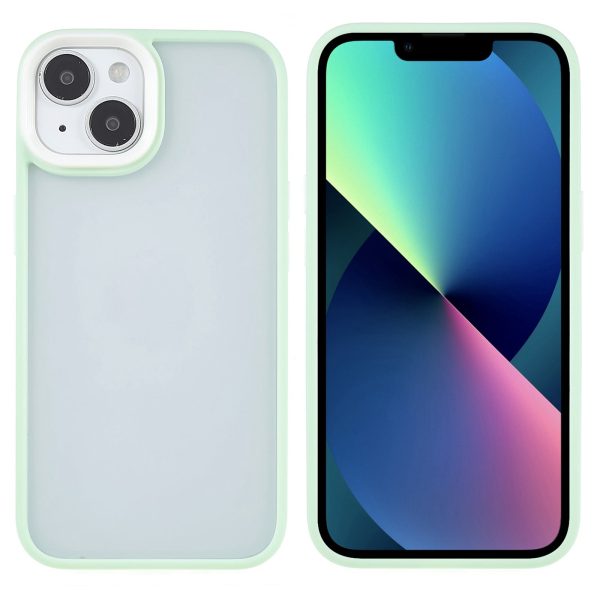 FULEXIN For iPhone 15 Shockproof Phone Case Candy Color TPU+Acrylic Skin-touch Cover For Sale