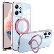 For Xiaomi Redmi Note 12 4G Anti-drop Phone Case PC+TPU Ring Kickstand Cover Compatible with MagSafe For Cheap